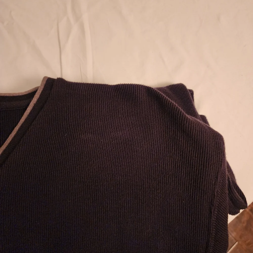 Ralph Lauren‎ Chaps Vintage Black V-Neck Y2K Retro Sweater. Size XXL